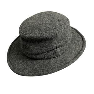 Tilley Endurables Wool Winter Hat 7 1/8 Unisex Gray Earflaps Buckle Outdoors REI